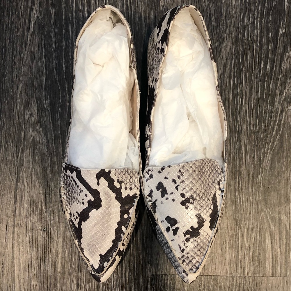 SOLD Madden Girl Snake Print Pointed Toe Flats